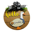 Add on Outfit - Groundhog Day - For Goose Goosey Interchangeable Large Round Wooden Shiplap Door Hanger / Wreath or Standup