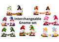 Interchangeable Set - 7 Holidays - Boy and Girl Gnomes - Shelf Sitters - Gift for Mom
