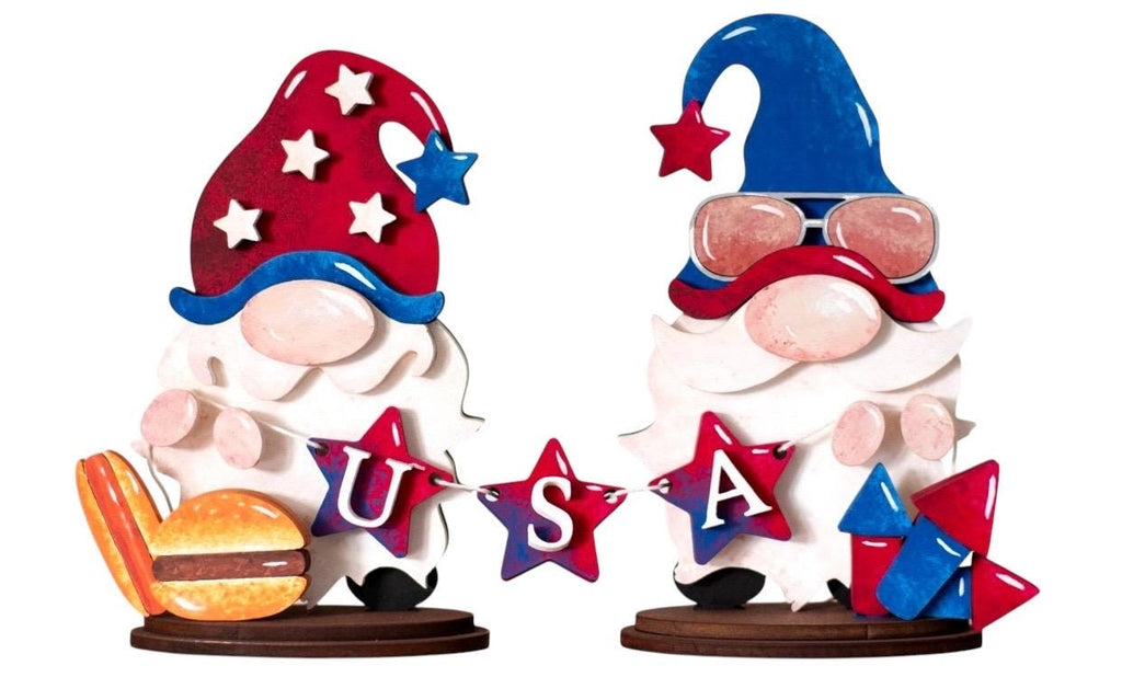 Interchangeable Set - 7 Holidays - Boy and Girl Gnomes - Shelf Sitters - Gift for Mom