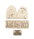 DIY Blank - Just Say Boo - Truck Insert - Stand Up Shelf Sitter - Home Decor