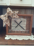 Amazing Grace 8 x 10 Religious Wooden Easter Shadow Box Gift FREE SHIPPING