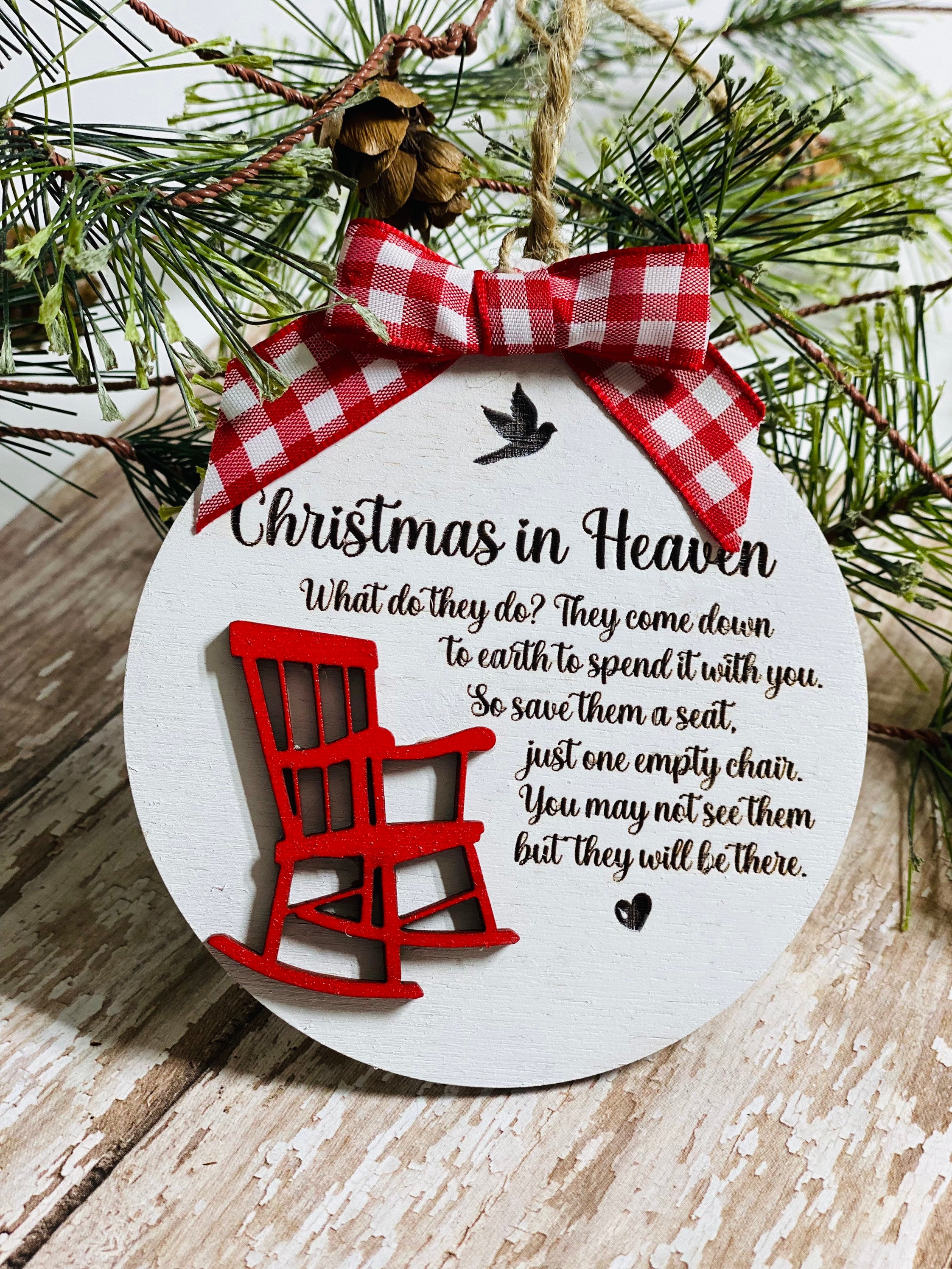 Christmas in Heaven - Layered Wooden - Tree - Ornament
