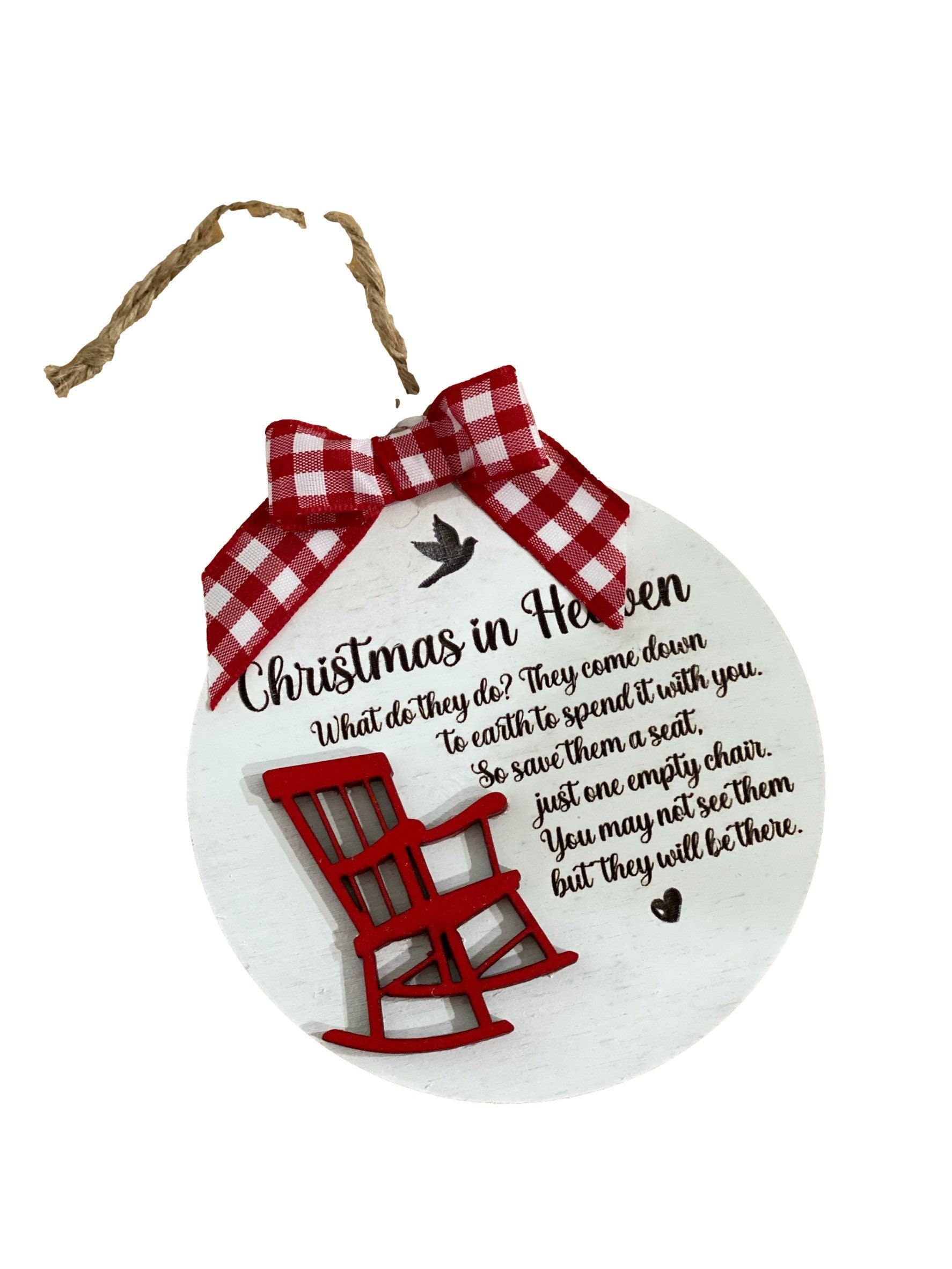 Christmas in Heaven - Layered Wooden - Tree - Ornament