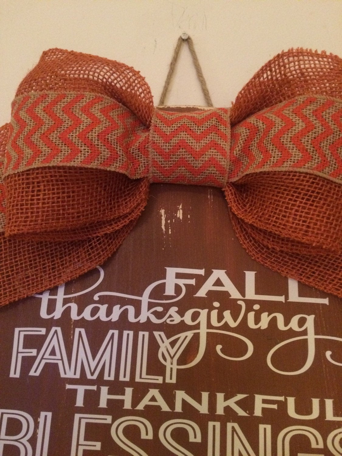 18" Round Wooden Thanksgiving Sayings Door Wreath / Sign FREE SHIPPING