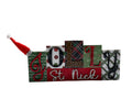 Jolly St Nick | Santa | Xmas | Printed Block | Decorative | Shelf Sitter