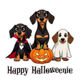Happy Halloweenie - Dachshund - Halloween - PNG File - Digital - For Sublimation - Clip Art