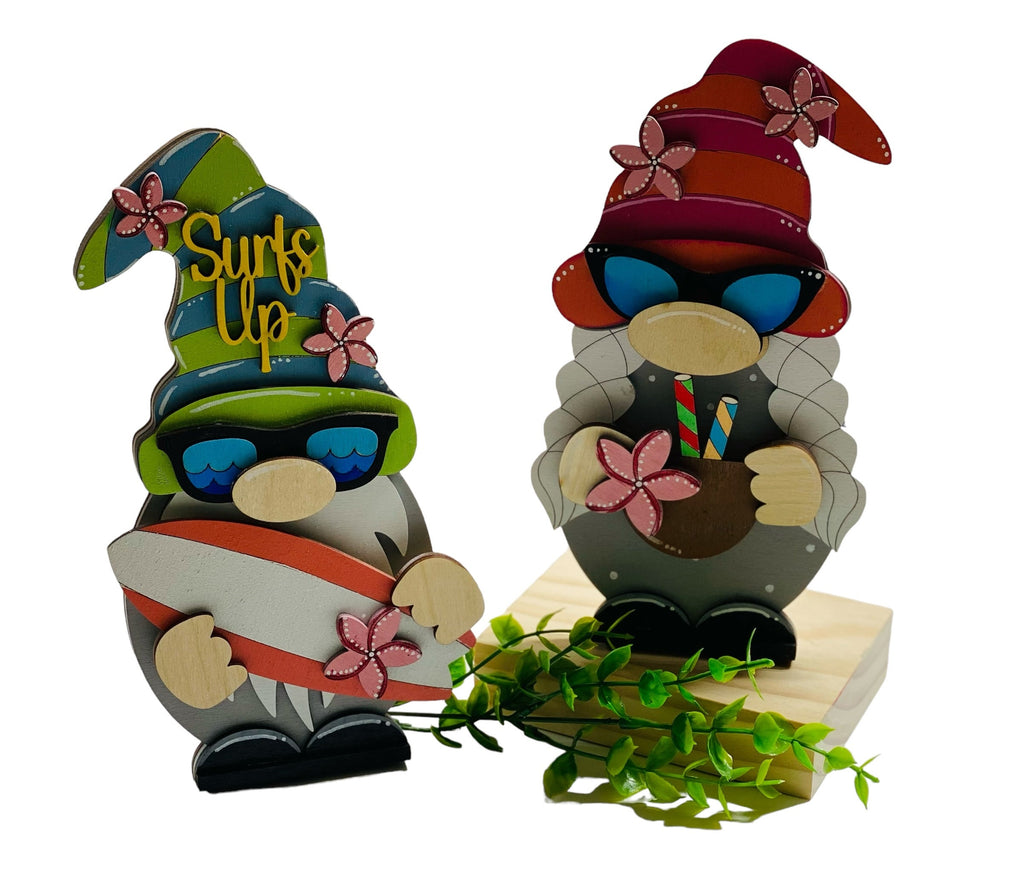 Interchangeable Set - 4 Seasons - Boy and Girl Gnomes - Shelf Sitters - Gift for Mom