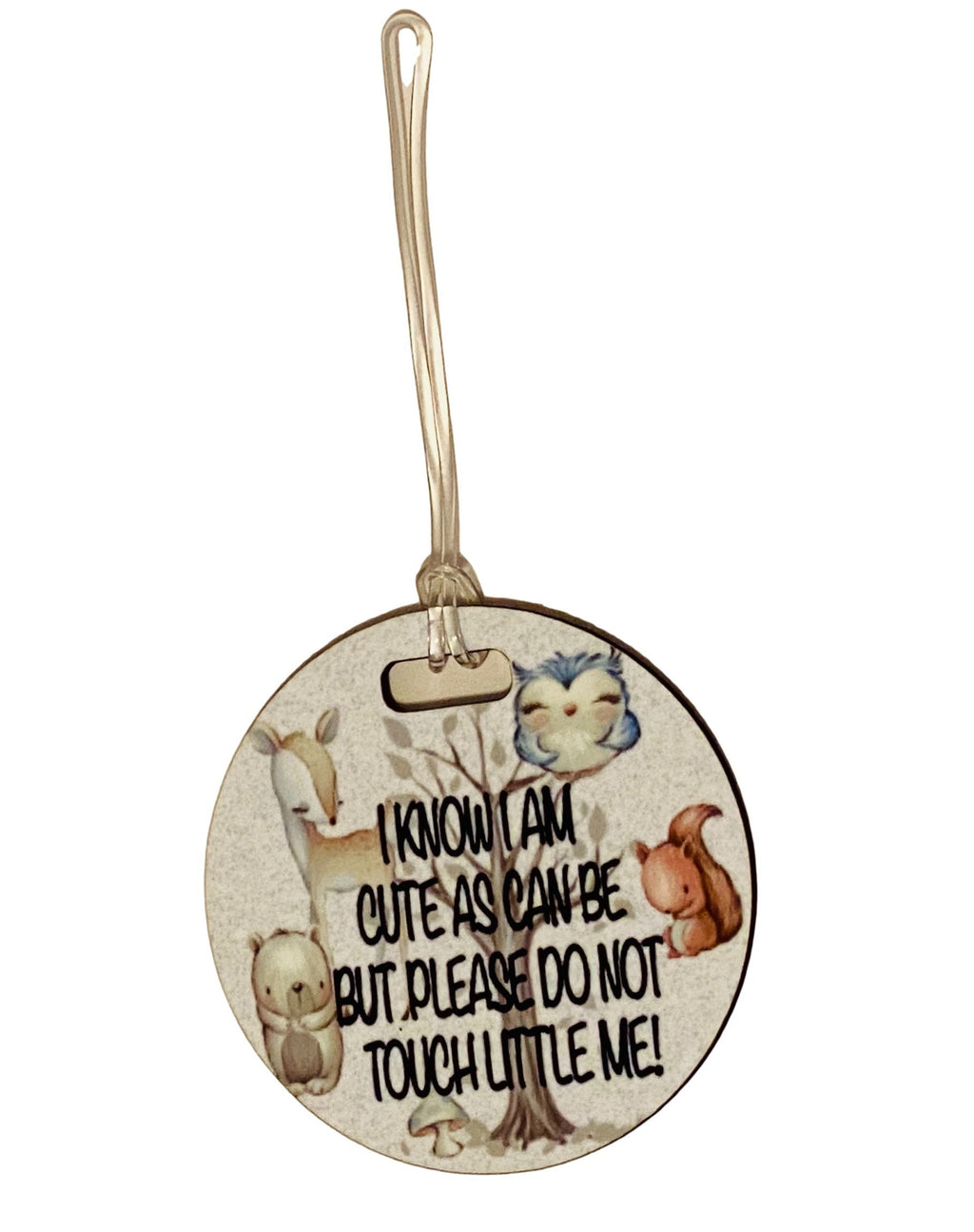 Woodland Animals - Germ Tag - Stroller Car Seat - Do Not Touch - Baby Newborn Preemie - Baby Shower Gift