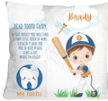 Personalized- Boy’s Gift  - Baseball  - Tooth Fairy Pillow - Present for Children - Grandchild Grandchildren