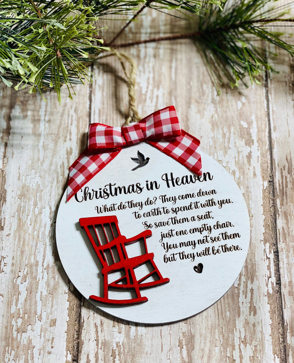 Christmas in Heaven - Layered Wooden - Tree - Ornament