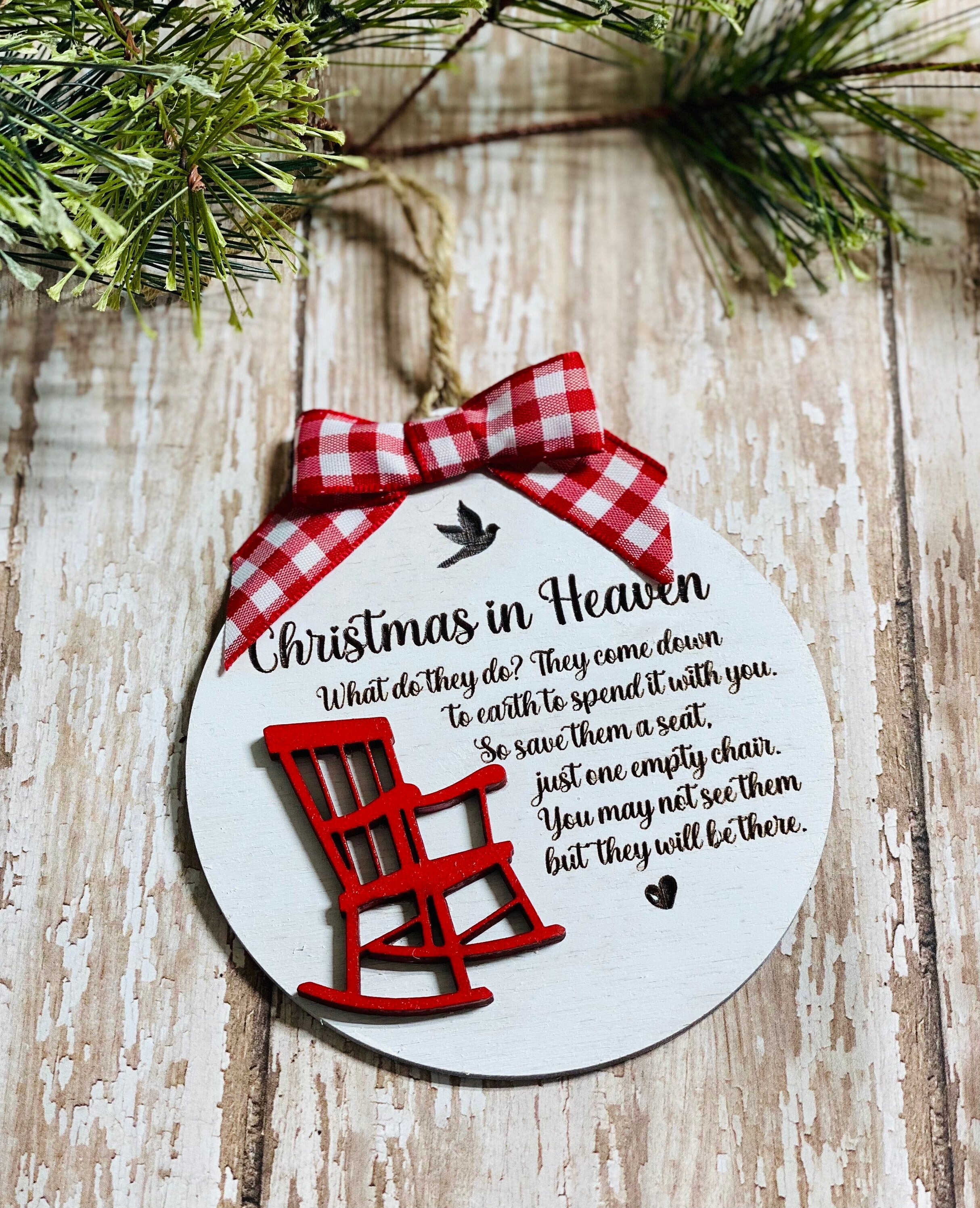 Christmas in Heaven - Layered Wooden - Tree - Ornament