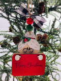 Mrs. Claus -  Christmas Money or Gift Card Holder - Wooden Ornament