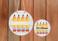 Teacher’s Room - Personalized - Pencils - Polka Dot - Door Sign / Wreath
