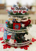 Hot Cocoa Chocolate | Winter | Christmas | Tier Tray Decor- Set of 5 - Finished - Home Decor