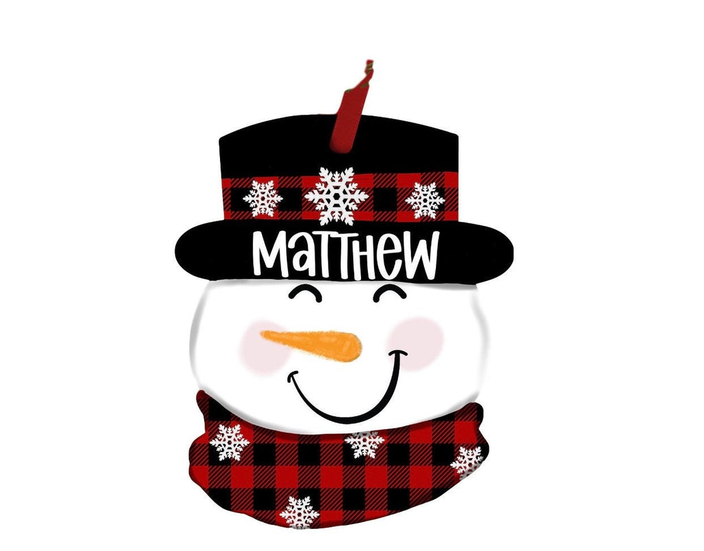 Personalized - Snowman - Christmas Tree - Ornament
