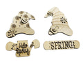 DIY Blank - Spring Set for Interchangeable Gnome Boy and Girl  - Stand Up Shelf Sitter - Home Decor