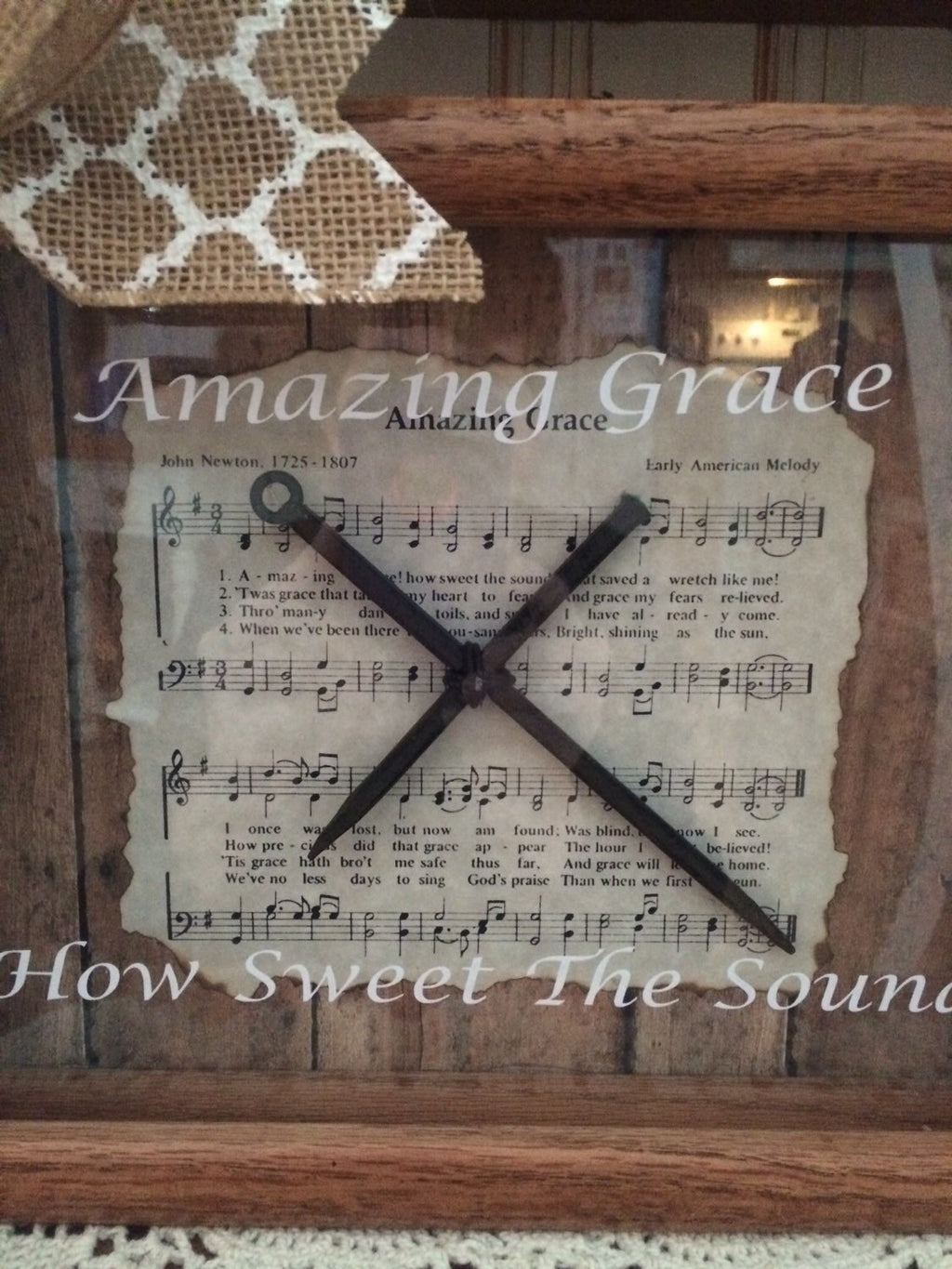 Amazing Grace 8 x 10 Religious Wooden Easter Shadow Box Gift FREE SHIPPING