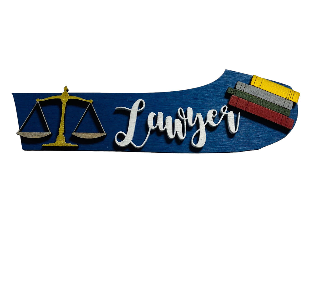 Add on Outfit for Dachshund Doxie - Lawyer - Attorney at Law - Weiner Dog - Large Round Wooden Shiplap Door Hanger / Wreath / Sign