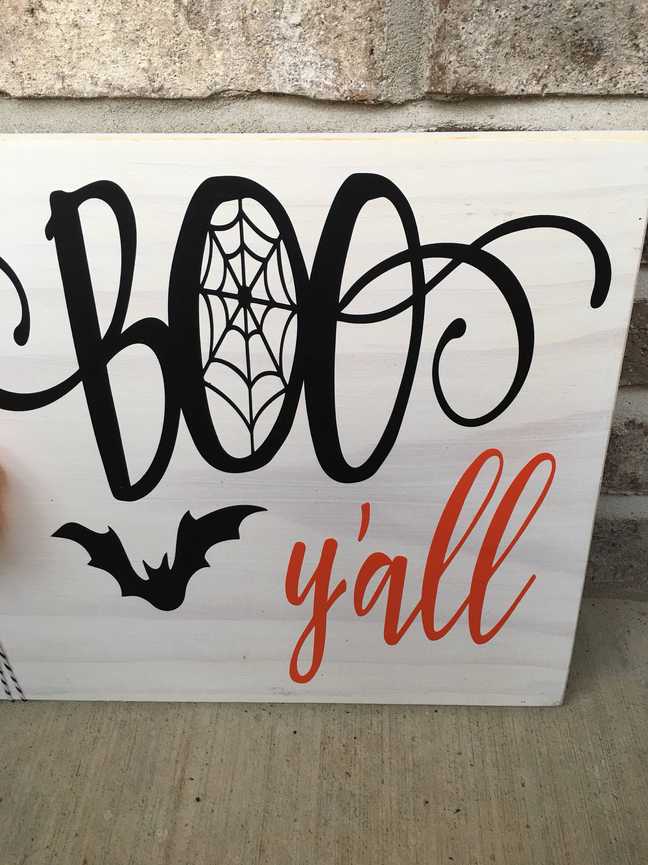 Rustic 11" x 14" Wooden Boo Y'all Halloween Sign