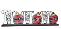 Ho Ho Ho | Merry Christmas | Santa | Xmas | Ornaments | Decorative | Shelf Sitter