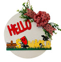 18" Round | Wooden | Summer | Picnic Basket Ants | Door Sign / Wreath