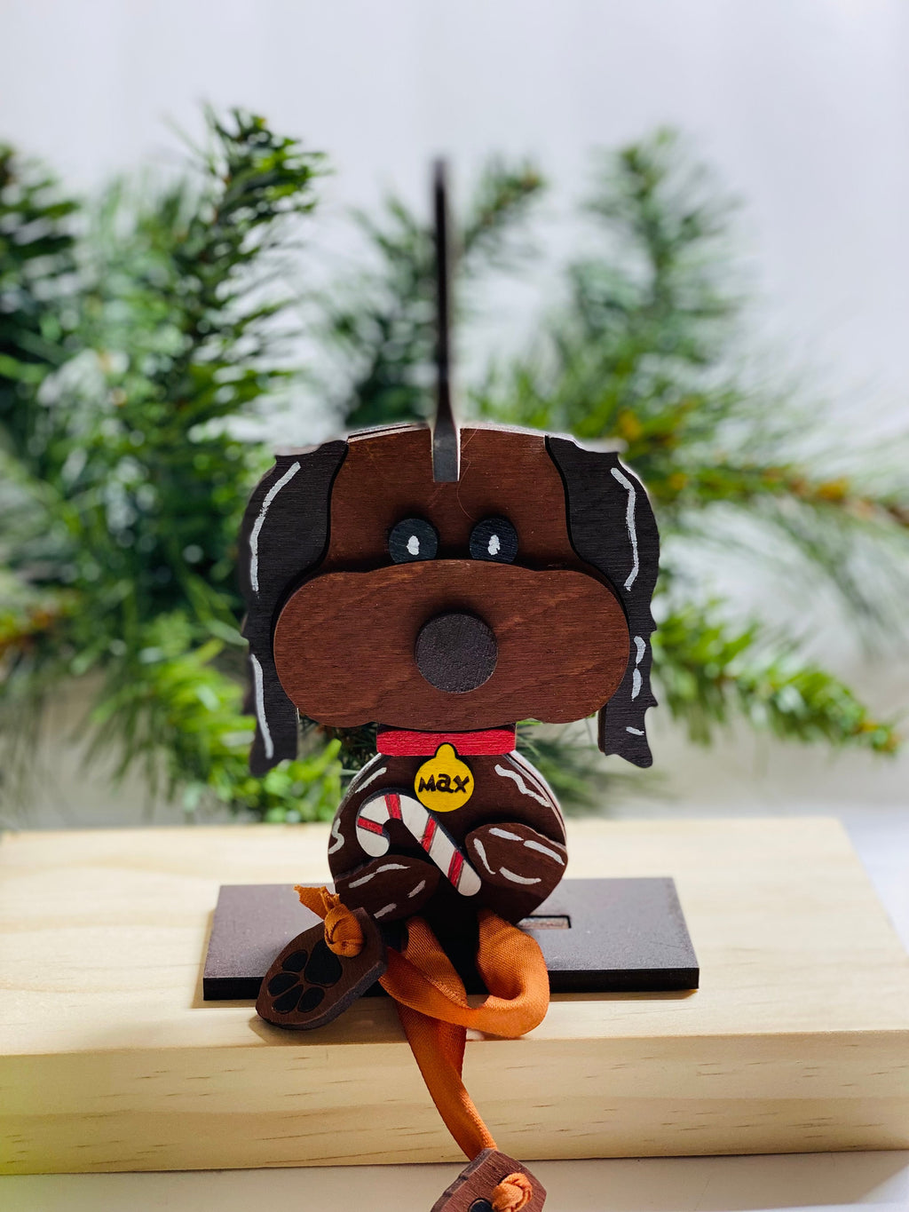 Mean One Gnome and Max the Dog Set -  Shelf Sitter - Christmas Decoration Decor