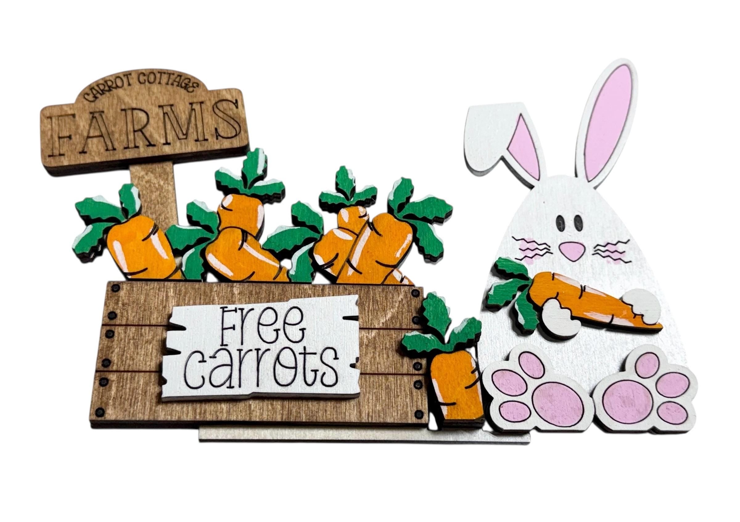 Add On Easter Bunny - Interchangeable Lantern - Stand up - Door Sign