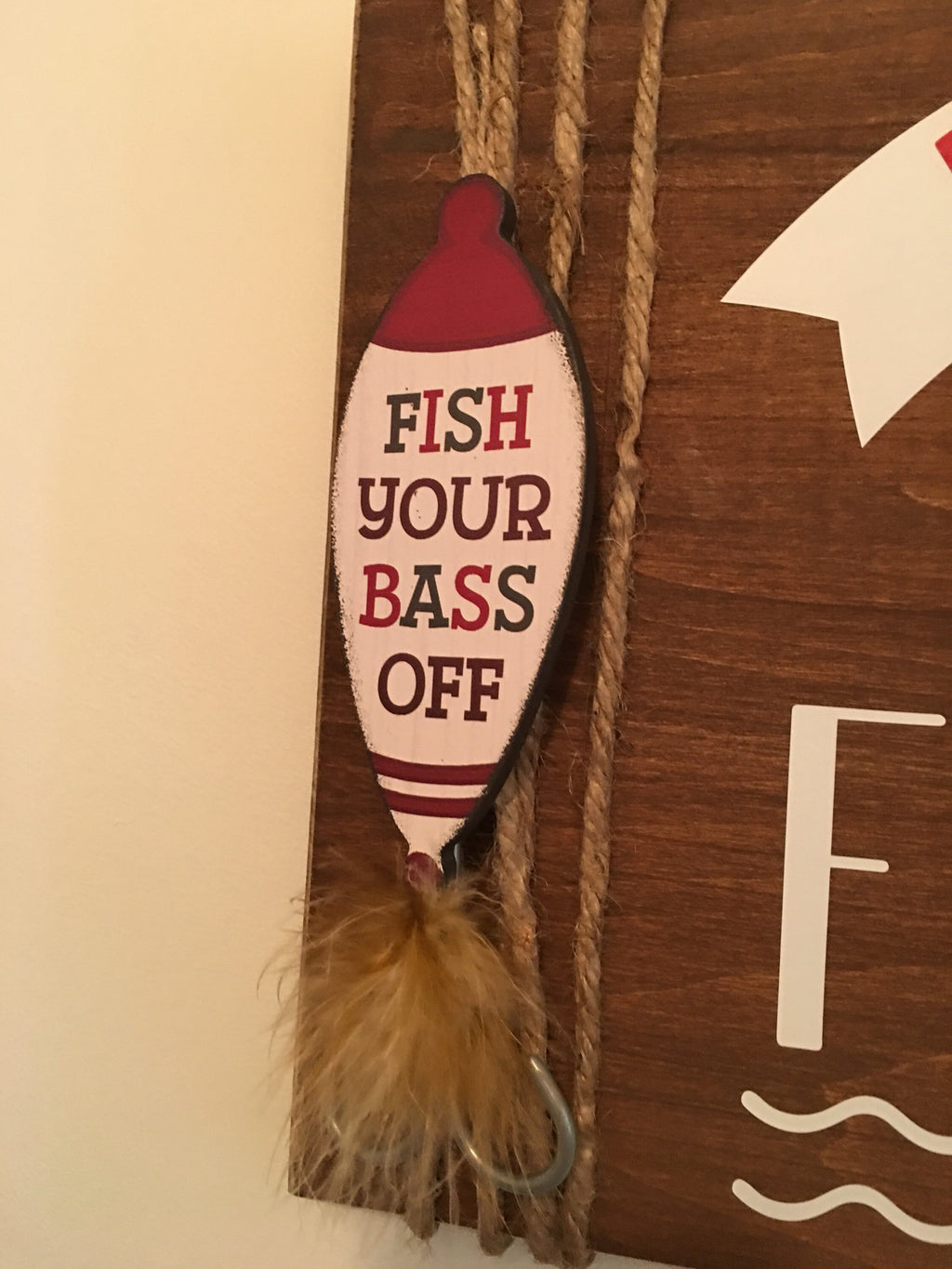 Happiness Is Fishing | Rustic Wooden Sign | Father's Day| Father of the Bride | Gift