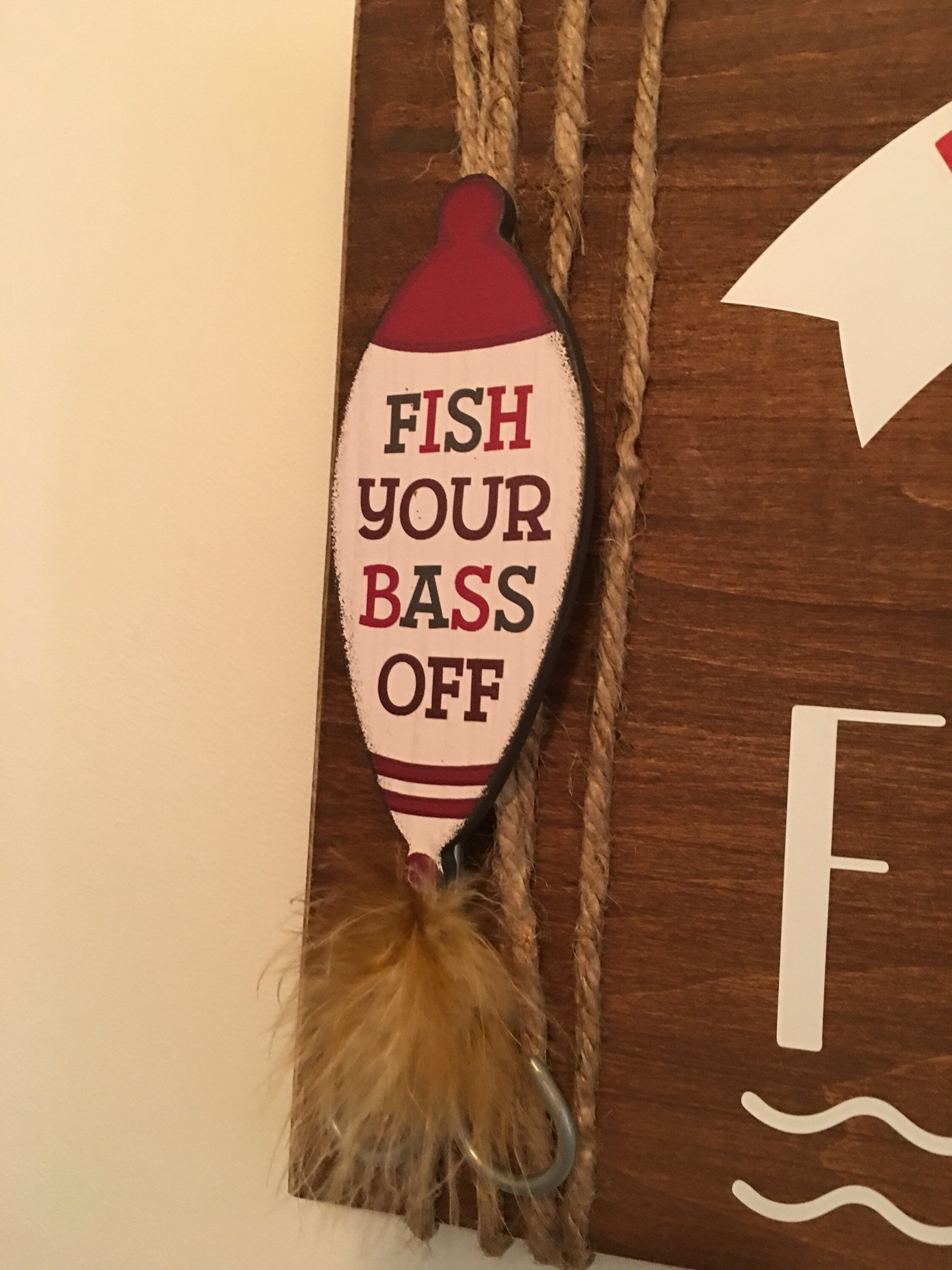 Happiness Is Fishing | Rustic Wooden Sign | Father's Day| Father of the Bride | Gift