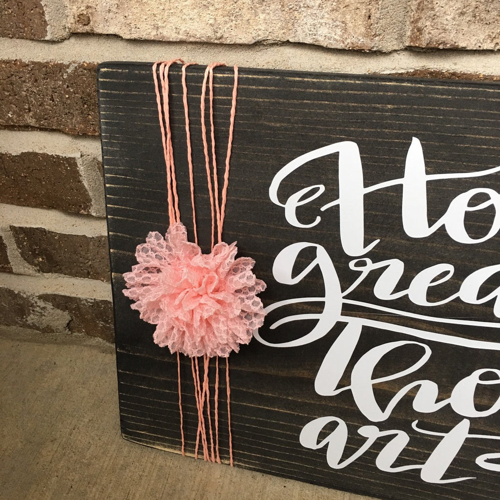 How Great Thou Art Religious Rustic  Wooden Wall Sign