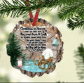 Personalized - Christmas in Heaven - Wood Slice  - Christmas Tree - Ornament