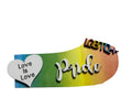 Add on Outfit for Yorkie Frenchie Pug  Pitt Bull Lab - Gay Pride - Dog - Large Round Wooden Shiplap Door Hanger/Wreath/Sign