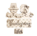 DIY Blank - Thanksgiving - Pilgrims - Truck Insert - Stand Up Shelf Sitter - Home Decor