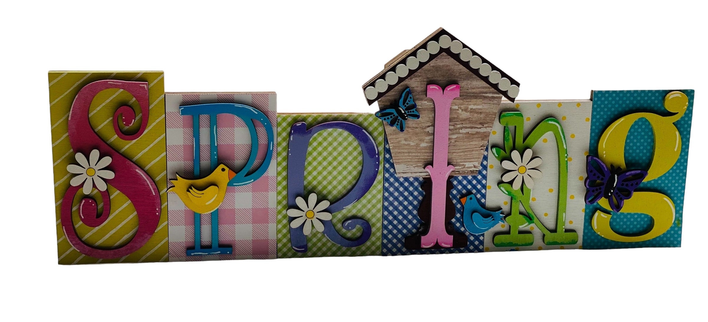 Spring  | Decorative | Shelf Sitter | Easter Decor | Gift for Him Her