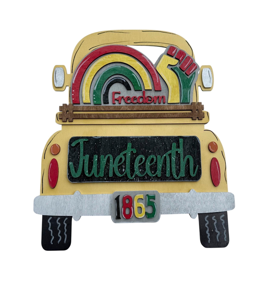 Add On - Juneteenth Set - Interchangeable- Vintage Truck - Stand up - Door Sign