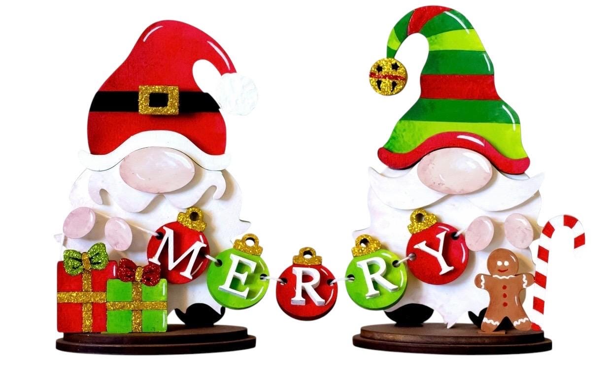 Interchangeable Set - 7 Holidays - Boy and Girl Gnomes - Shelf Sitters - Gift for Mom
