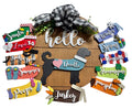 Hello Doodle - Interchangeable Holidays Seasons - Large Round Wooden Shiplap Door Hanger / Wreath/Sign - Gift Mom