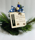 May You Be Surrounded By Ho’s - Christmas Money Holder - Wooden Ornament