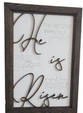 He Is Risen - Layered Wooden Religious Sign - Gift for Him Her - Wedding Anniversary Presents