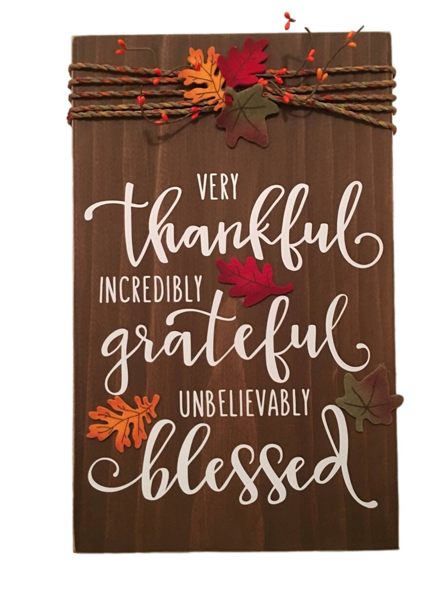 11" x 18" Rustic Wooden Fall / Thanksgiving /Fall Wedding Sign