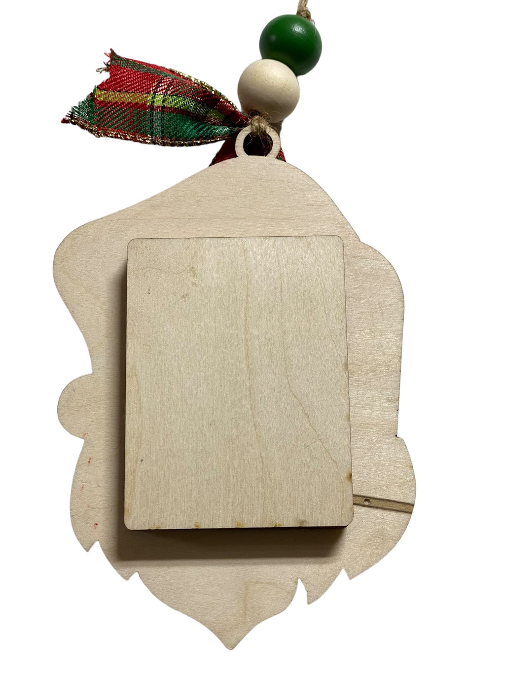 Secret Santa  -  Christmas Money or Gift Card Holder - Wooden Ornament