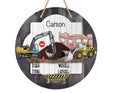 Construction | Hospital Room | Personalized | Bull Dozer | Baby Shower Gift | Door Sign | Wreath