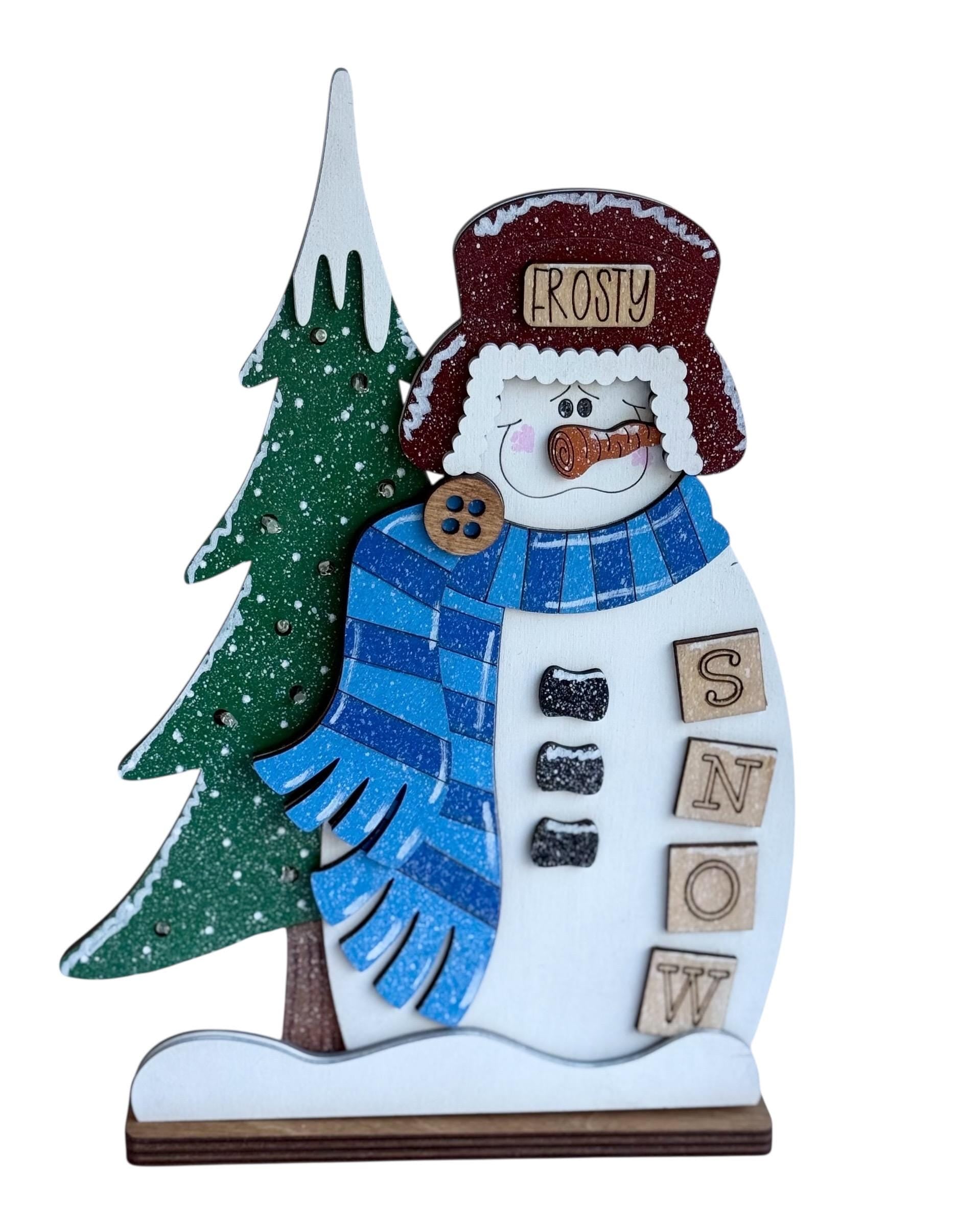 Winter Snowman | Lighted | Christmas | Shelf Sitter