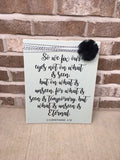 11" x 14" Rustic Religious Wooden Sign With Bible Verse 2 Corinthians 4:18