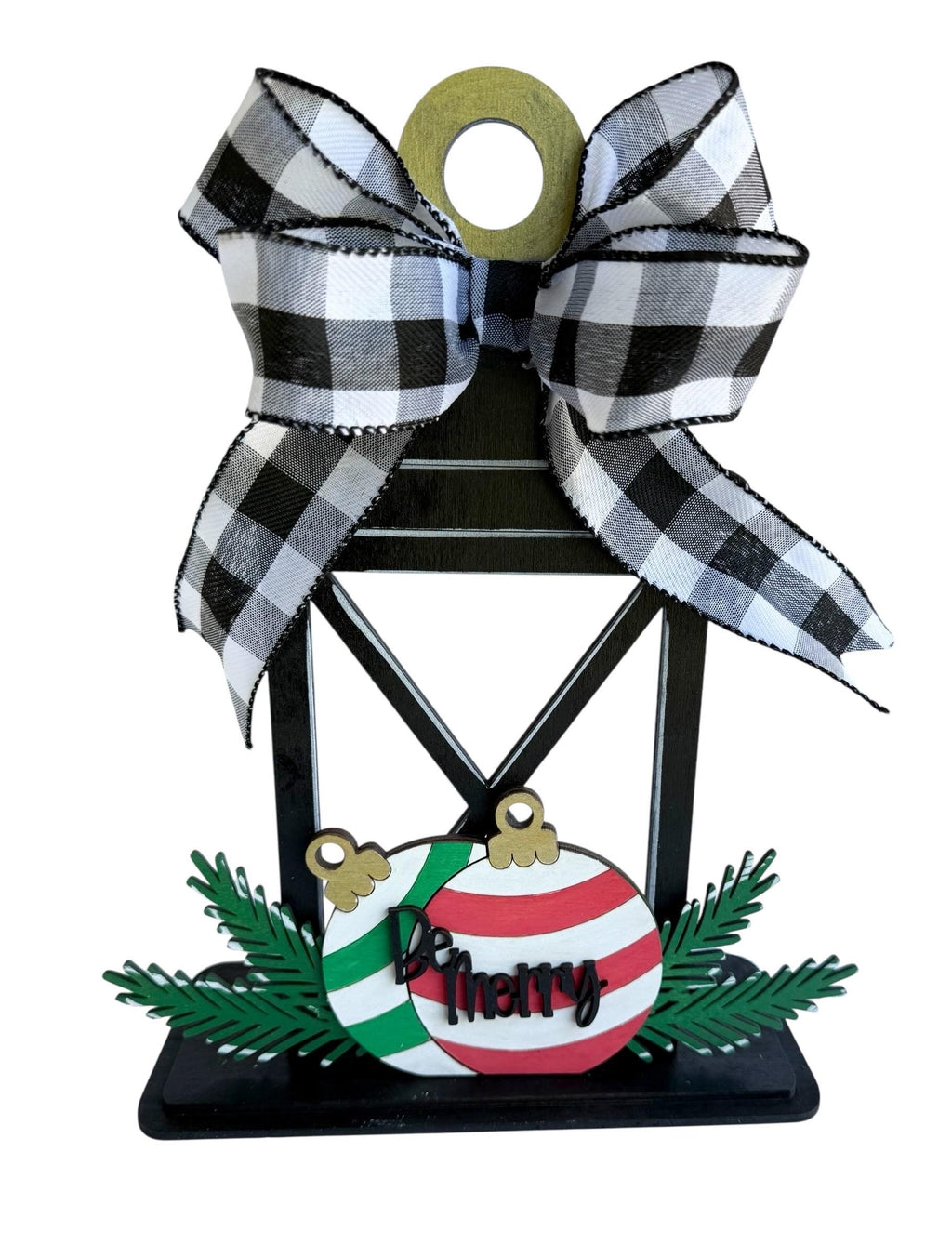 Add On Christmas Ornaments - Interchangeable Lantern - Stand up - Door Sign