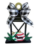Add On Christmas Ornaments - Interchangeable Lantern - Stand up - Door Sign