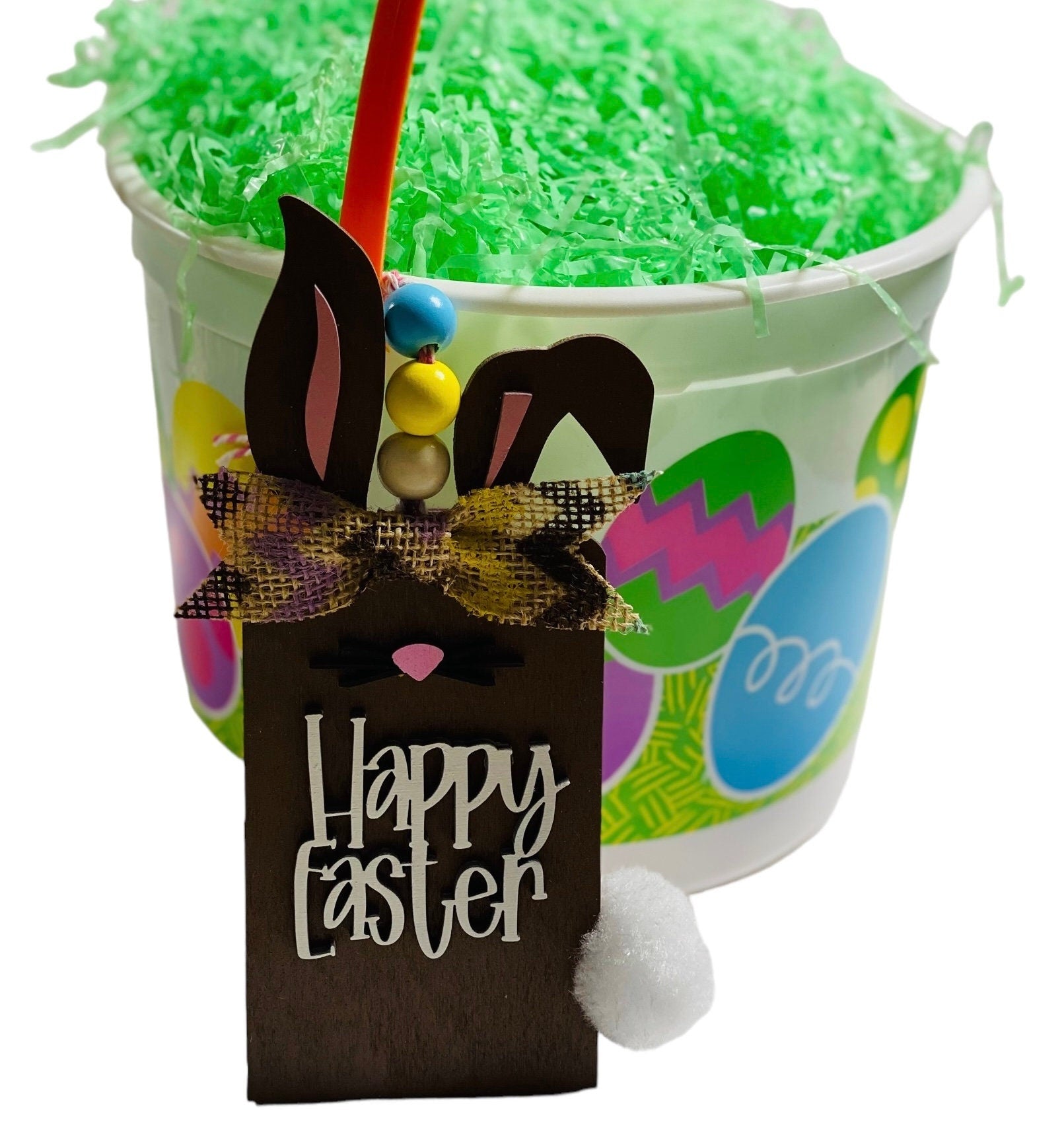 Easter Bunny - Money or Gift Card Holder - Wooden Ornament