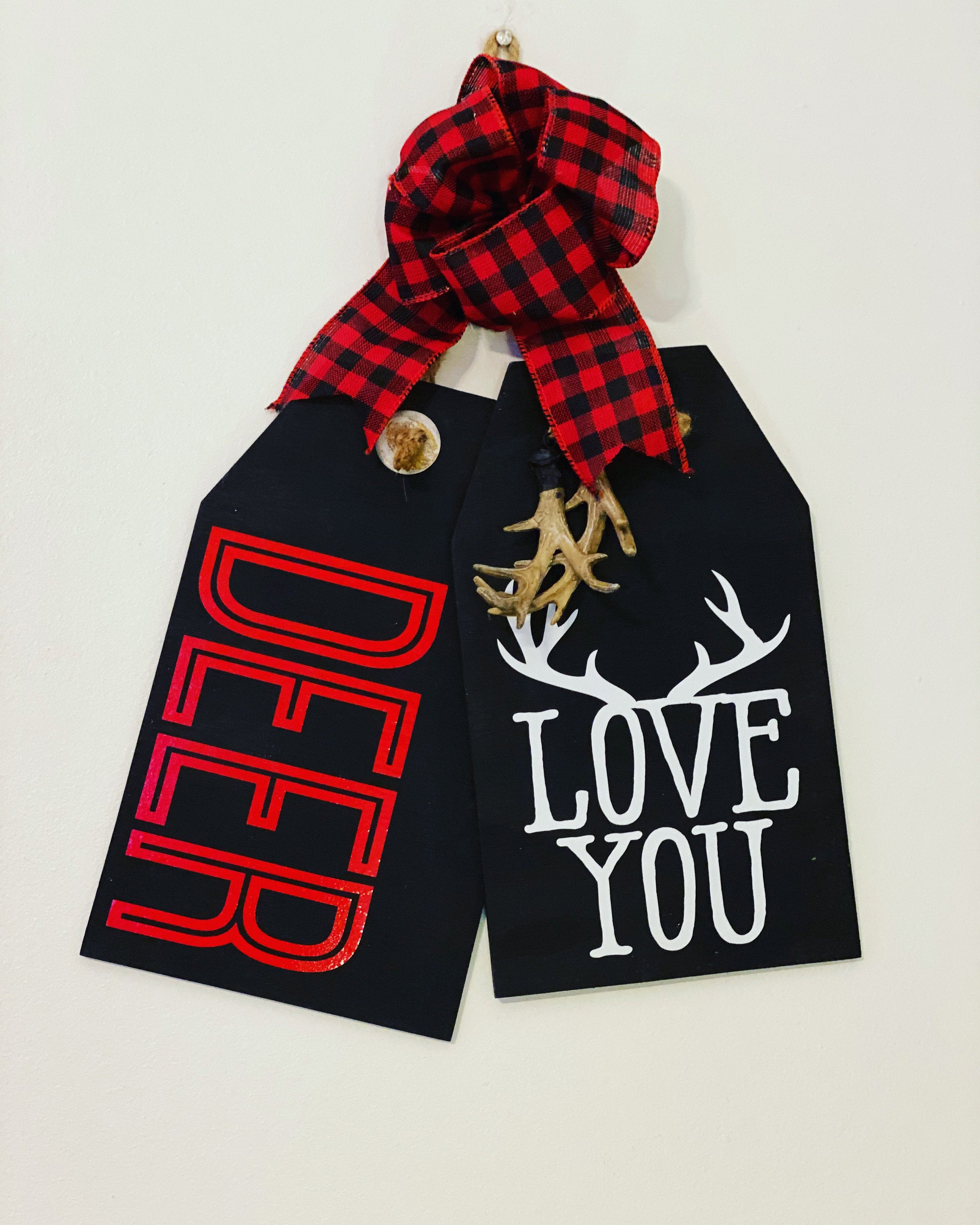 I Love You Deer - Wooden - Door Tags / Signs
