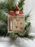 Here’s A Few Bucks for Christmas  - Money Holder - Wooden Ornament