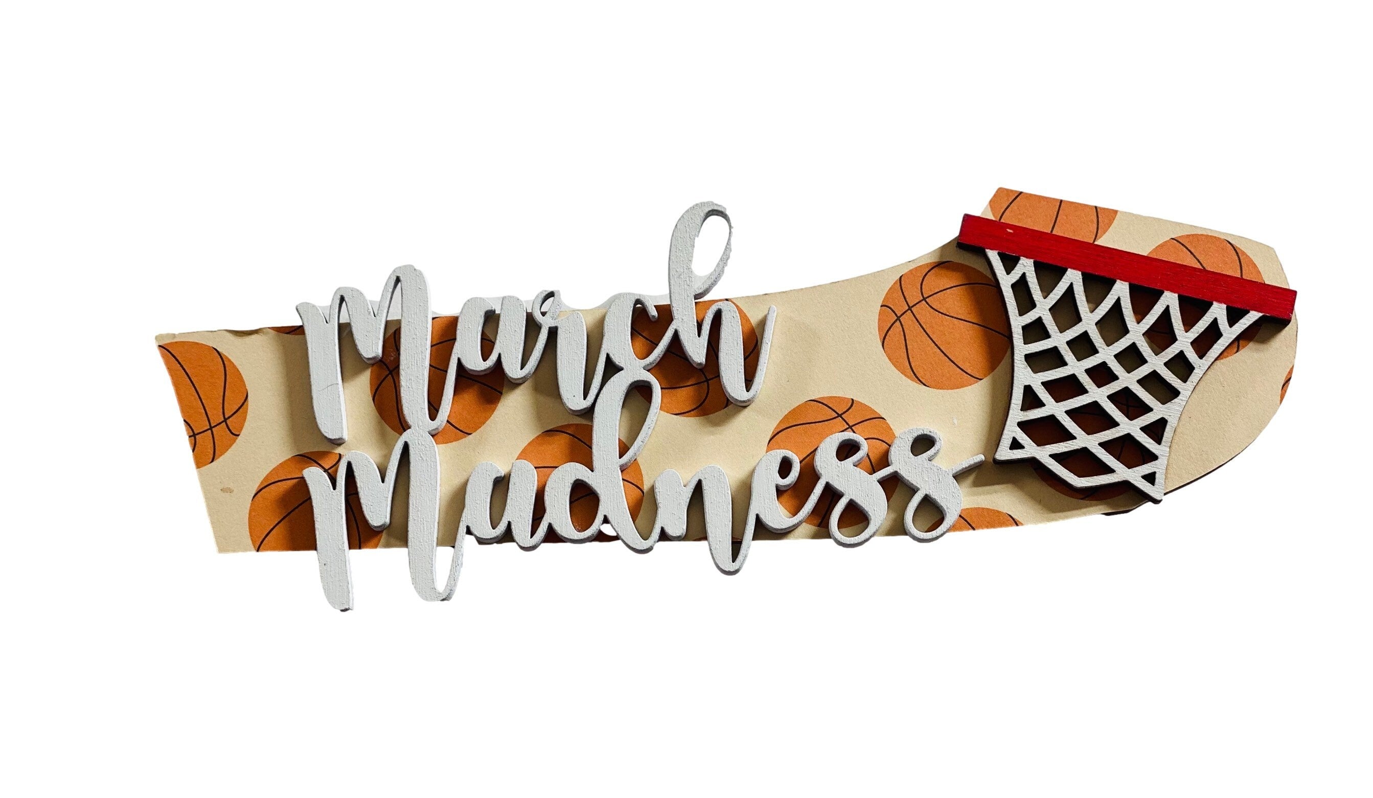 Add on Outfit for Dachshund Doxie - Basketball / March Madness - Weiner Dog - Large Round Wooden Shiplap Door Hanger / Wreath / Sign